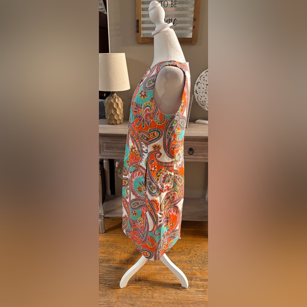 Anne Klein Paisley Shift Dress - Picture 4 of 9